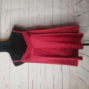 Torrid Red Satin sleep tank top